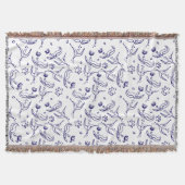 rozen tekenen naadloos patroon deken (Voorkant)