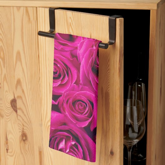 rozen theedoek (Derde Gevouwen)