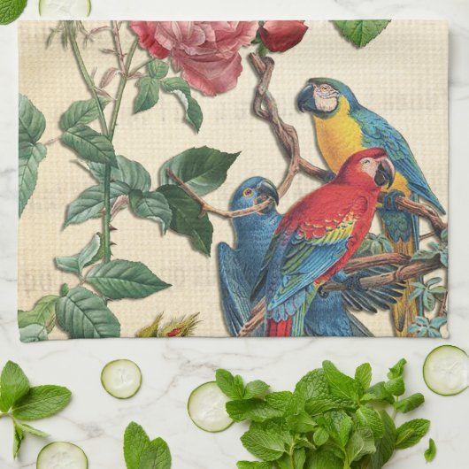  Rozen Theedoek (Gevouwen)