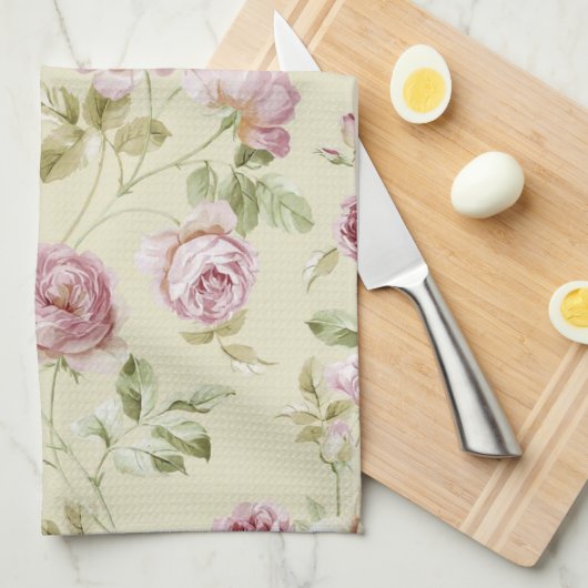  rozen theedoek (Quarter Fold)