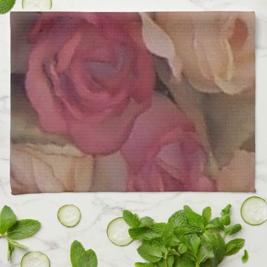 Rozen Theedoek (Gevouwen)