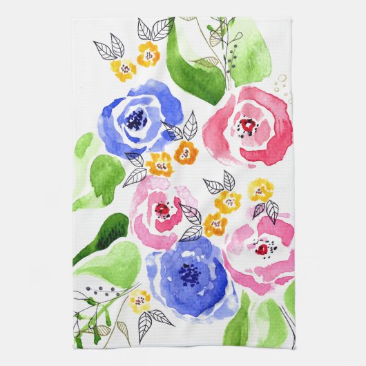 rozen theedoek (Verticaal)