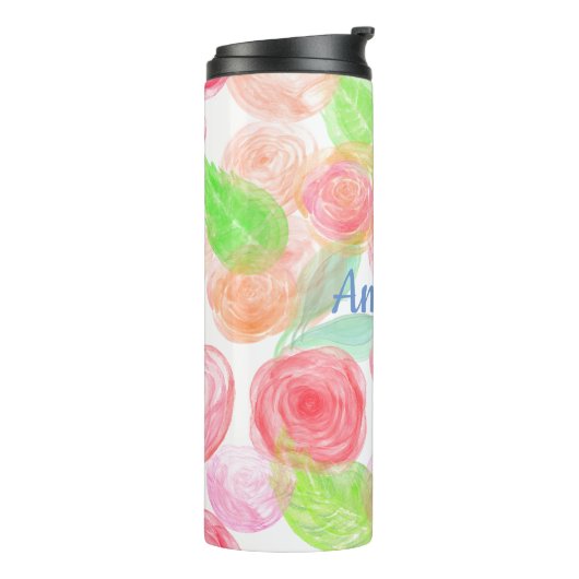 Rozen Thermosbeker (Gedraaid links)