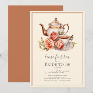 Rozen Tijd voor Tea Vrijgezellenfeest Kaart