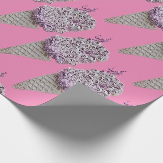 Rozen trechter cadeaupapier (Hoek)