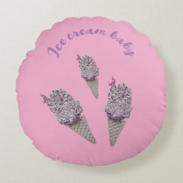 Rozen trechter rond kussen