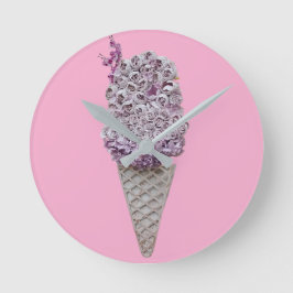 Rozen trechter ronde klok