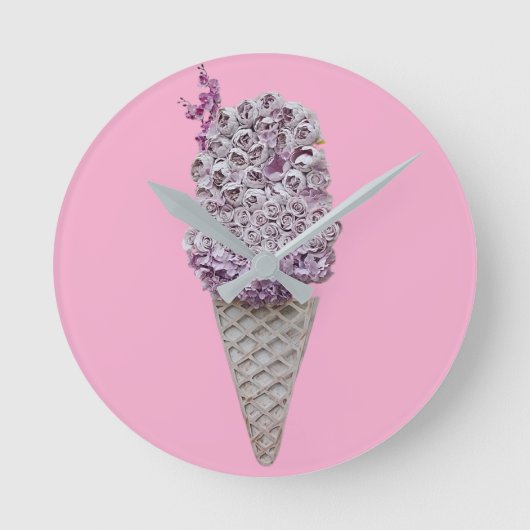 Rozen trechter ronde klok (Voorkant)