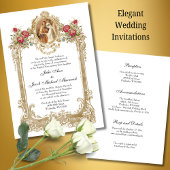  rozen trouwen met Maria en Jozef Kaart