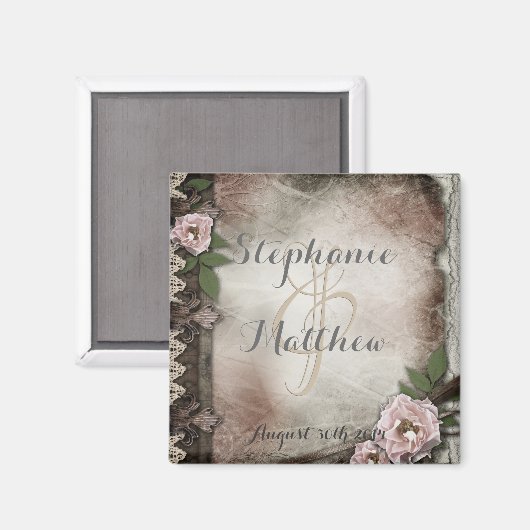  Rozen Trouwmagneet Magneet (Voorkant / Achterkant)