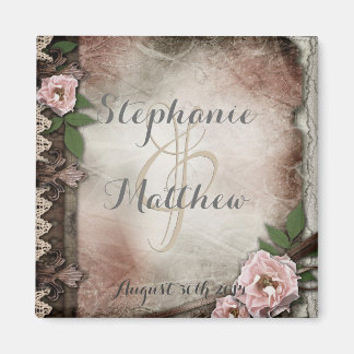 Rozen Trouwmagneet Magneet