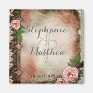 Rozen Trouwmagneet Magneet