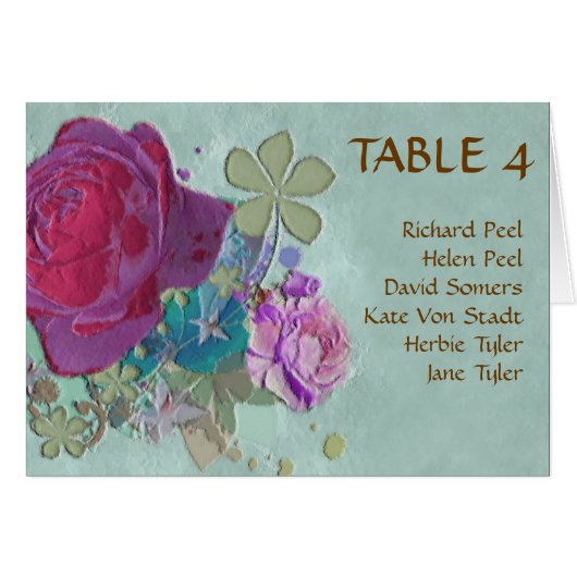  rozen trouwtafel (Voorkant Horizontaal)