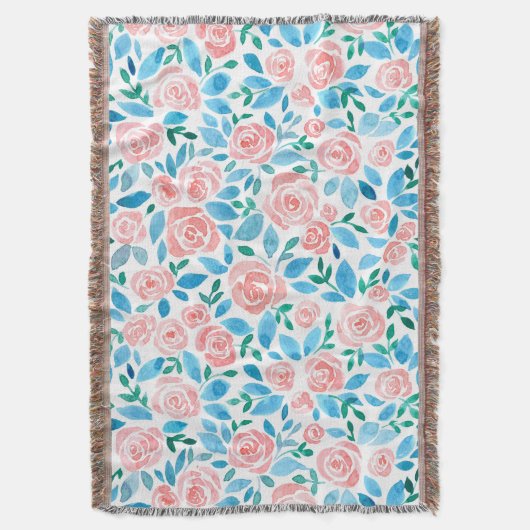 Rozen tuin 2 deken (Voorkant Verticaal)