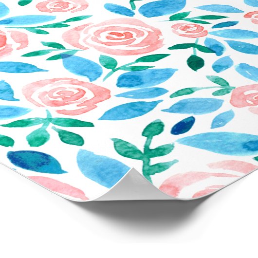 Rozen tuin 2 poster (Hoek)