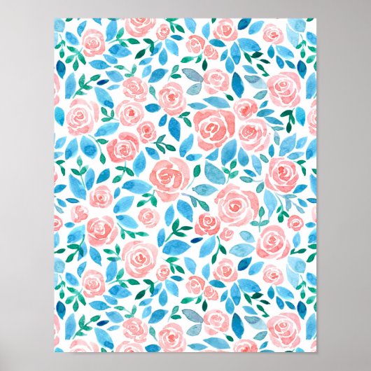 Rozen tuin 2 poster (Voorkant)