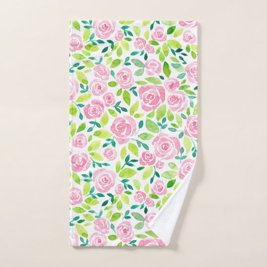 Rozen tuin bad handdoek (Handdoek)