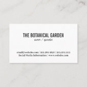 Rozen | Tuin Botanische Bloemen Visitekaartje (Achterkant)