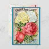 Rozen tuin briefkaart (Voorkant / Achterkant)