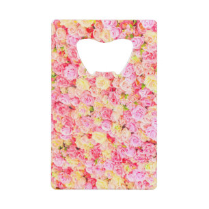 Rozen tuin creditkaart flessenopener