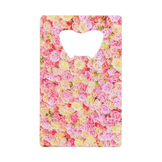 Rozen tuin creditkaart flessenopener (Voorkant)