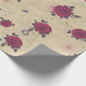  Rozen tuin elegant stijlvol Cadeaupapier (Hoek)