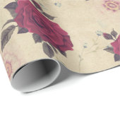  Rozen tuin elegant stijlvol Cadeaupapier (Rol Hoek)