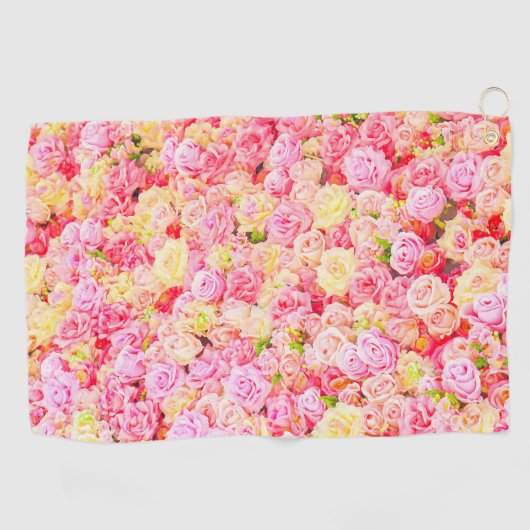 Rozen tuin golfhanddoek (Horizontaal)