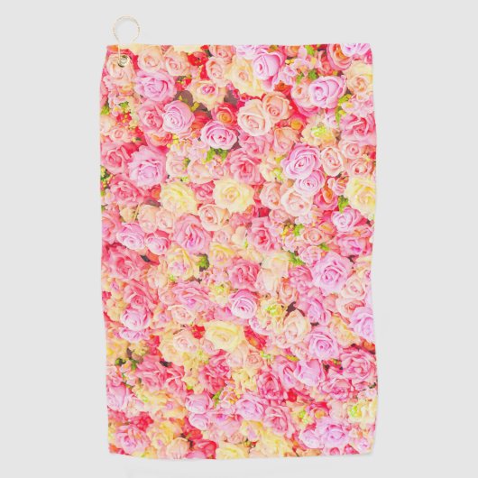 Rozen tuin golfhanddoek (Voorkant)