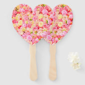 Rozen tuin handwaaier (Voorkant en achterkant)