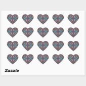 Rozen tuin hart sticker (Vel)