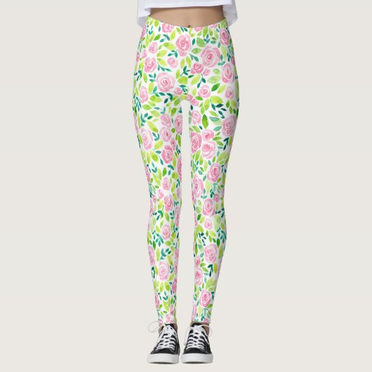 Rozen tuin leggings (Voorkant)