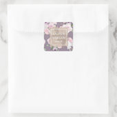 Rozen Tuin Mauve | Persoonlijke Sticker (Tas)