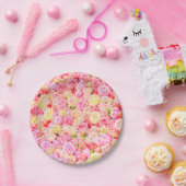 Rozen tuin papieren bordje (Feest)