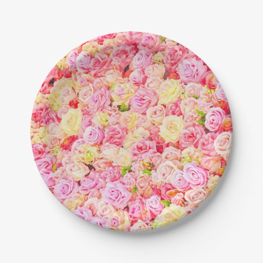 Rozen tuin papieren bordje (Voorkant)