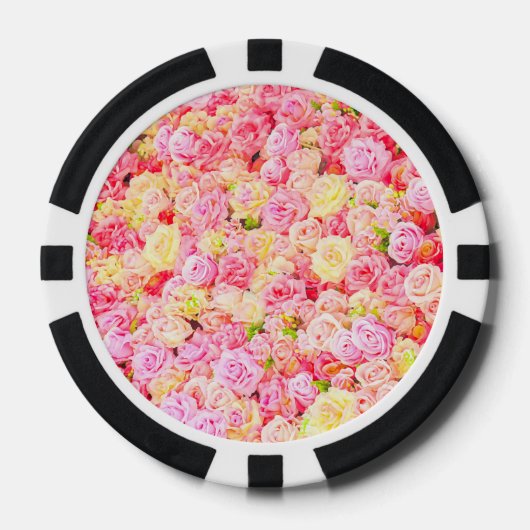 Rozen tuin poker chips (Voorkant)