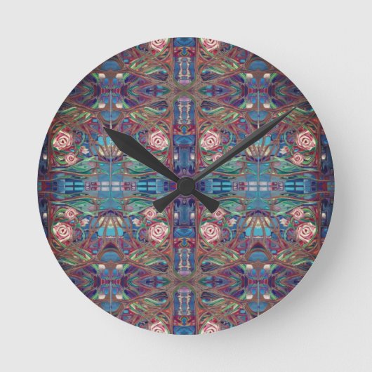 Rozen tuin ronde klok (Voorkant)