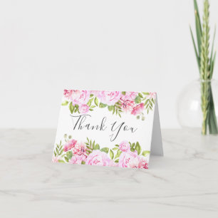 Rozen Tuin Script Bedankkaart Kaart