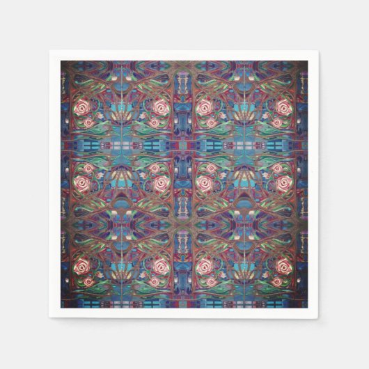 Rozen tuin servet (Voorkant)