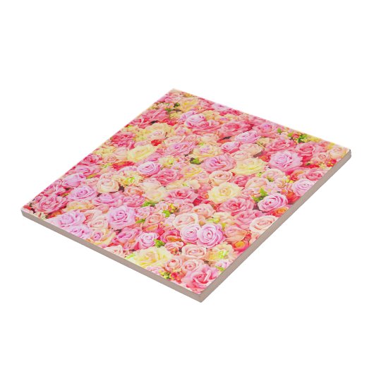 Rozen tuin tegeltje (Zijkant)