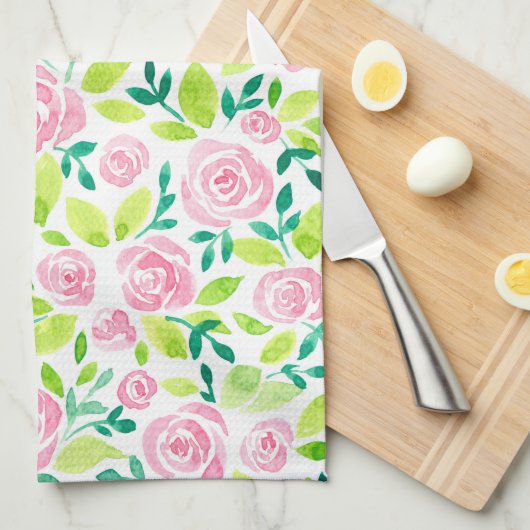 Rozen tuin theedoek (Quarter Fold)