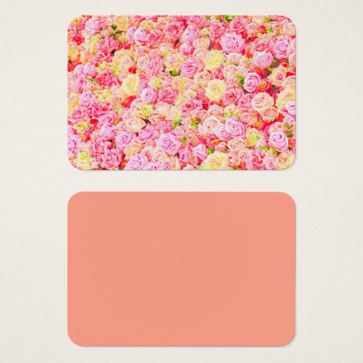 Rozen tuin visitekaartje (Voorkant /achterkant)