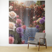 Rozen Tuin Waterval De Floriografie Gepersonalisee Wandkleed (In situ)