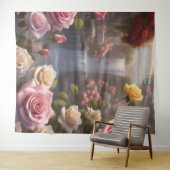 Rozen Tuin Waterval De Floriografie Gepersonalisee Wandkleed (In Situ (horizontaal))