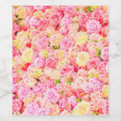 Rozen tuin wijn etiket (Enkel label)