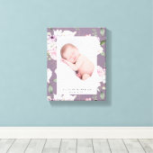 rozen tuinelegant florfoto baby canvas afdruk (Insitu (Houten vloer))