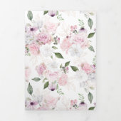 rozen tuinelegant tri-vouwbar drieluik uitnodiging (Cover)