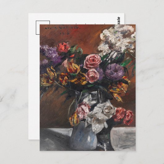 Rozen, tulpen en lila's | Lovis Corinth Briefkaart (Voorkant / Achterkant)
