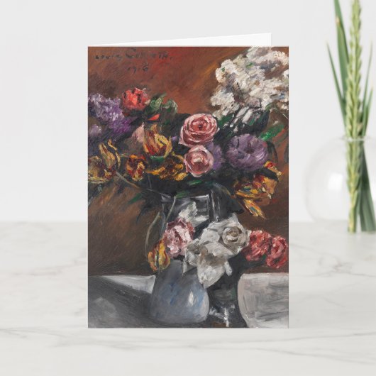 Rozen, tulpen en lila's | Lovis Corinth Kaart (Voorkant)