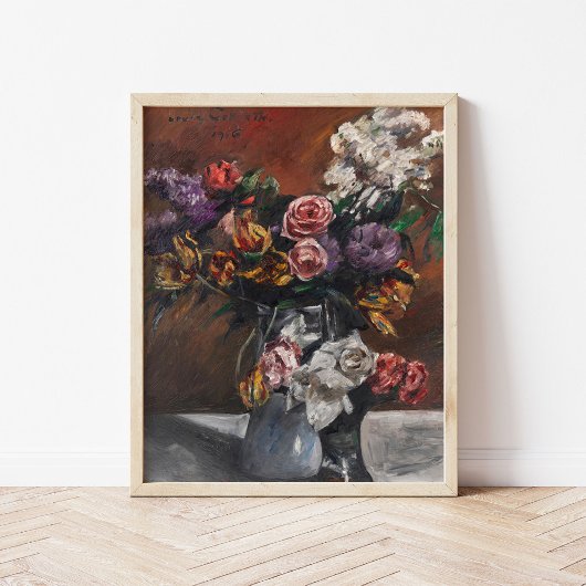 Rozen, tulpen en lila's | Lovis Corinth Poster